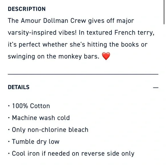 NWT! Rockets of Awesome Amour Dollman Crew Sweatshirt - Picture 12 of 12